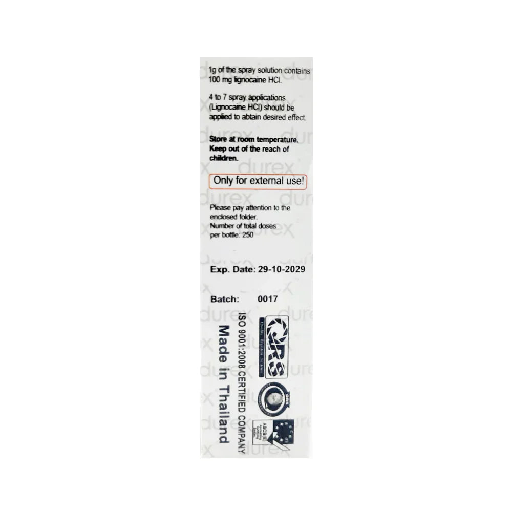Extra Power Durex Delay Spray Black
