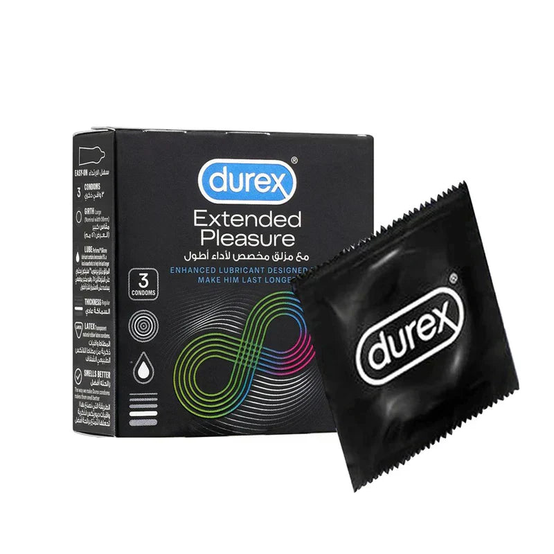 03 Invisible + 03 Extended Pleasure + 03 Extra Safe Condoms- 3 Packs
