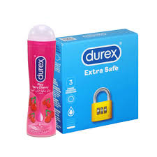 Durex Play Very Cherry Lubricant Gel With 03 Extra Safe Condoms