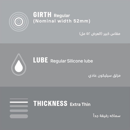12 Invisible Condoms- 01 Pack