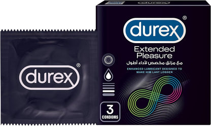 03 Extended Pleasure 03 Invisible Condoms- 02 Packs